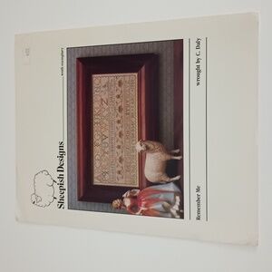 $2 Add-on VTG Remember Me Sampler Cross Stitch Pattern Sheepish Designs ©1988